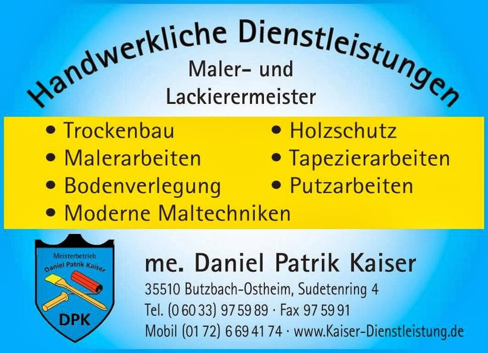 Bilder Handwerkliche Dienstleistungen Kaiser