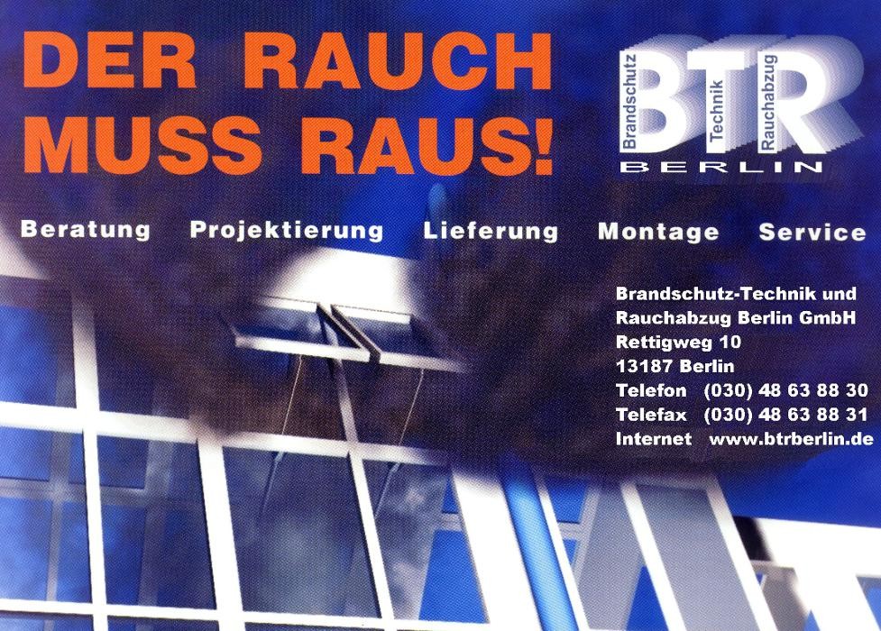 Bilder BTR Brandschutz-Technik und Rauchabzug Berlin GmbH