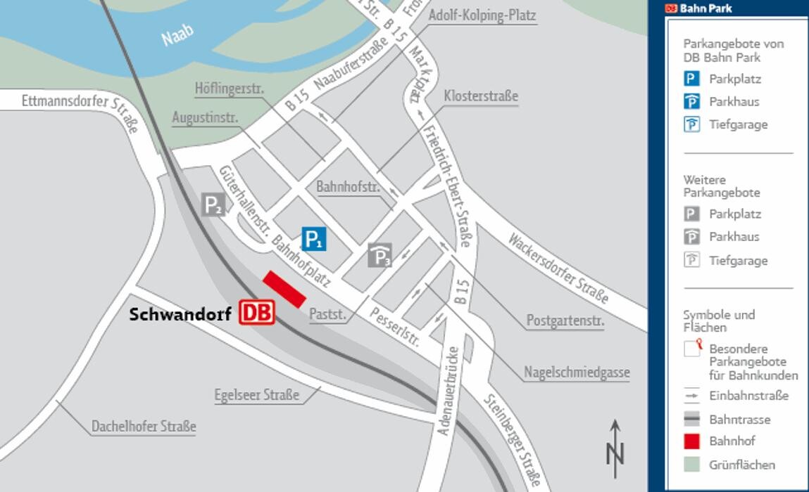 Bilder DB BahnPark Parkplatz Bahnhof P1