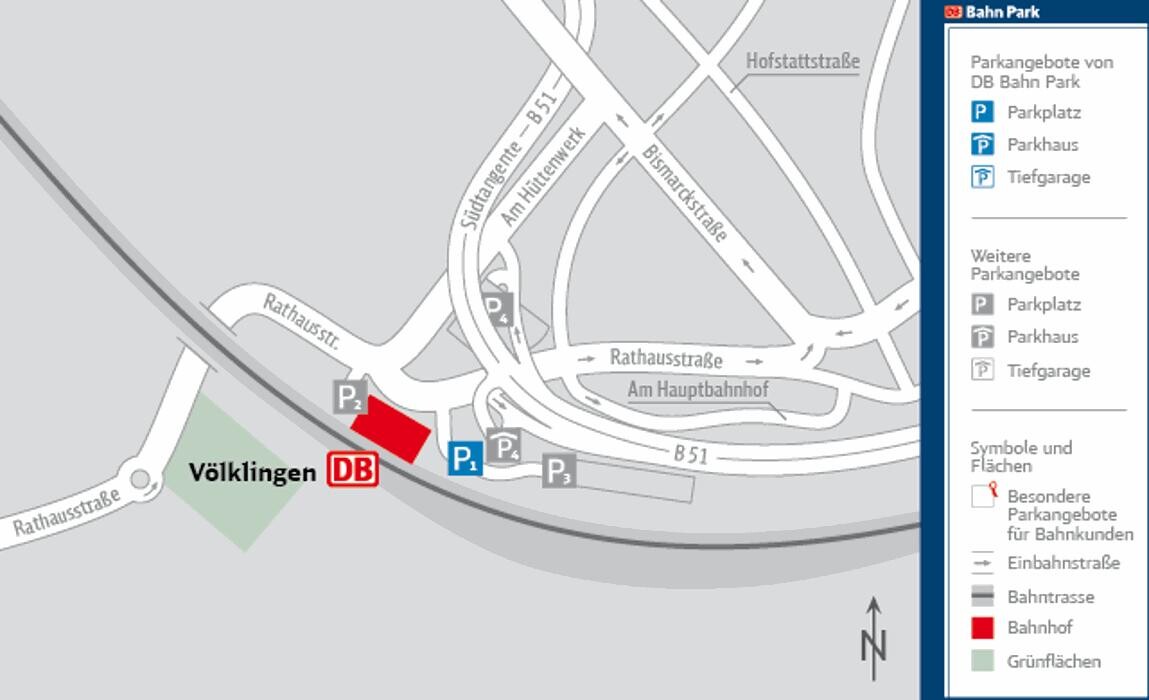 Bilder DB BahnPark Parkplatz Bahnhof P1