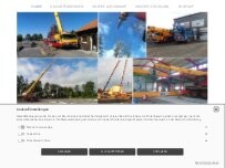 Website Screenshot Autokranverleih Weber