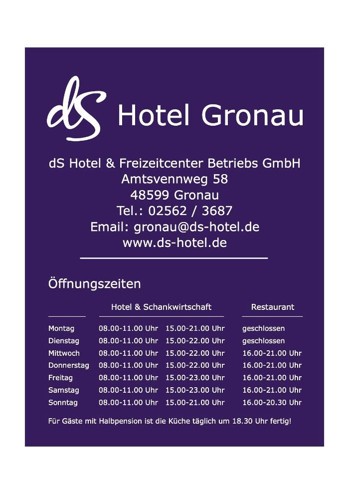 dS Hotel Gronau / Restaurant Logo