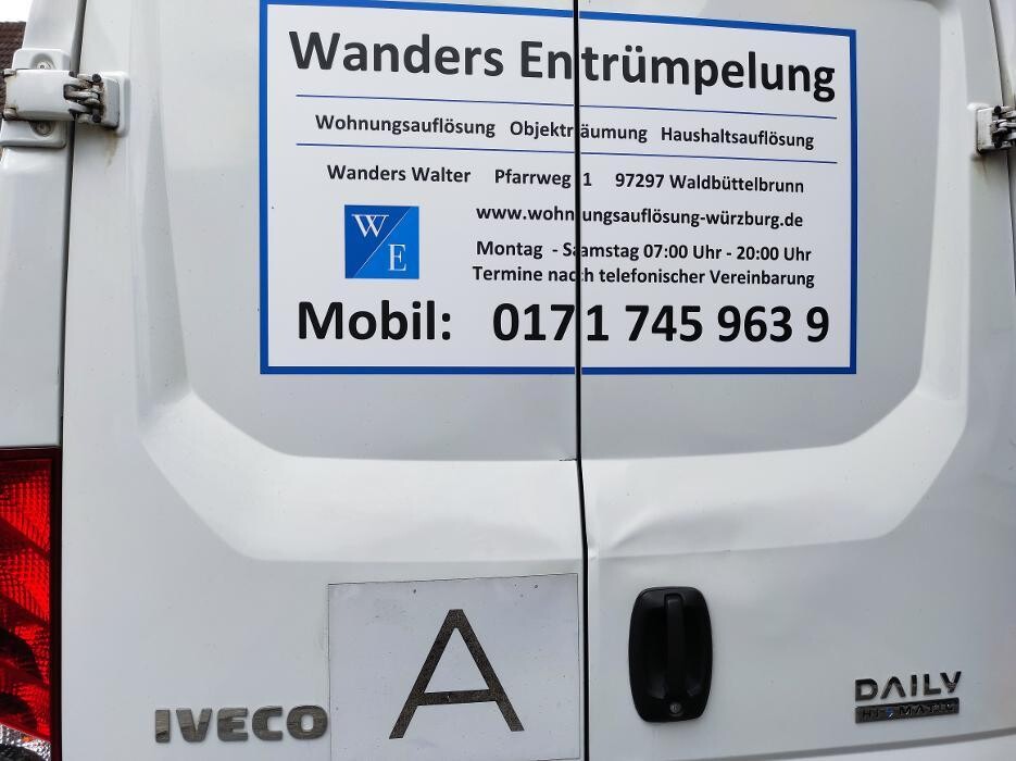 Bilder Wanders Entrümpelung