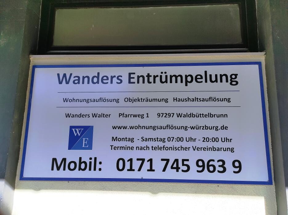 Bilder Wanders Entrümpelung