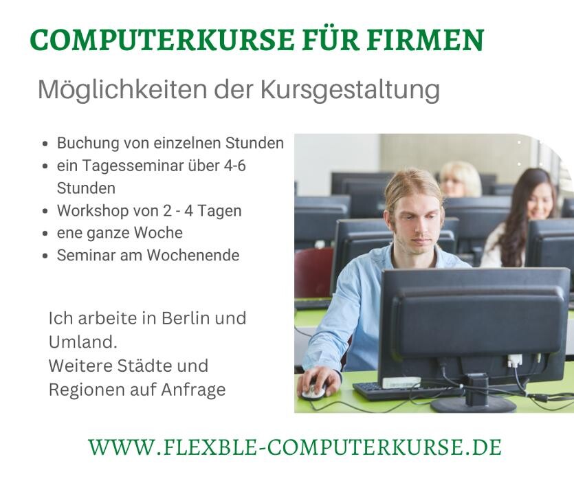 Bilder Flexible Computerkurse