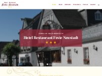 Website Screenshot Hotel-Restaurant Feste Neustadt