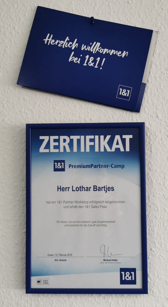 Bilder Herzlich Willkommen bei Lothar Bartjes DEIN 1&1 Partner im Kreis Wesel