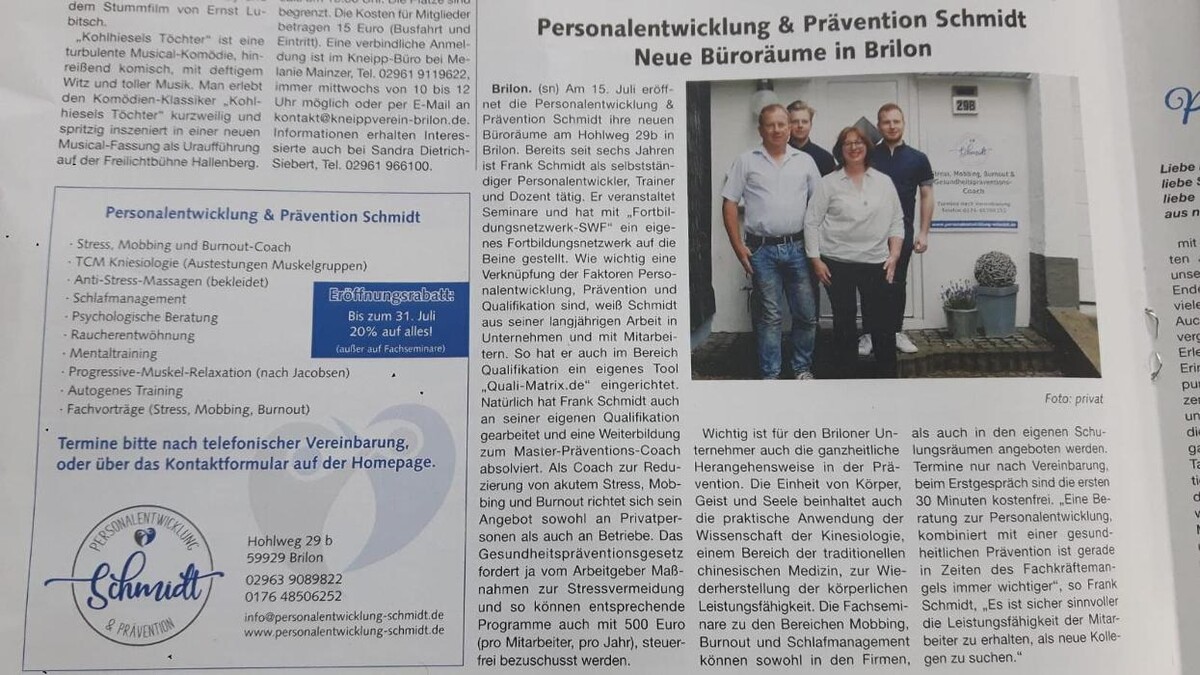 Bilder Hypnose & Entspannung Schmidt