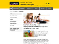 Duden Institut für Lerntherapie Pirna website screenshot