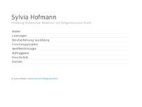Screenshot for www.sylvia-hofmann.de