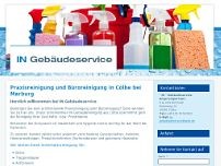 " IN " Gebäudeservice website screenshot