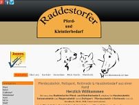 Raddestorfer Pferd- & Kleintierbedarf UG website screenshot