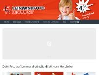 Screenshot for www.leinwandfoto-discount.de