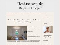 Website Screenshot Brigitte Hooper-Wittenbrink Rechtsanwältin