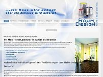 Raum & Design - Malerbetrieb Achim b. Bremen website screenshot