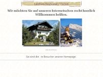 Landhaus Bergheimat website screenshot