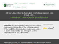 Baubiologie Thiesen Dipl.Wirtsch.Ing.(FH) Michael Thiesen       website screenshot