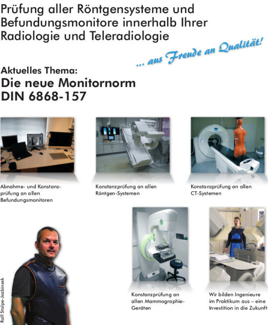 Bilder Ralf Stolpe-Jazbinsek Medizintechnische Systeme für Qualitätssicherung in der Röntgendiagnostik