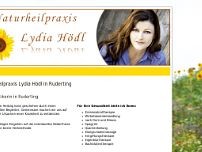 Naturheilpraxis Lydia Hödl website screenshot