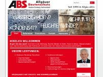 Allgäuer Bautenschutz ABS website screenshot