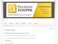 Flockerei Schoppel website screenshot