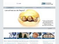 ZBI Zentral Boden Immobilien AG website screenshot