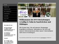 BVO Bestattungen A. Gaffga & Sohn website screenshot