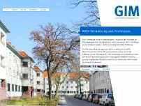 GIM Immobilien Management GmbH website screenshot