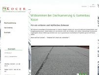 Kocer Dachsanierung & Gartenbau website screenshot