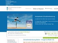 Schuldnerberatung Berlin - Krüger & Müller UG website screenshot