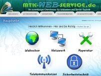 MTK-WEB-Service website screenshot