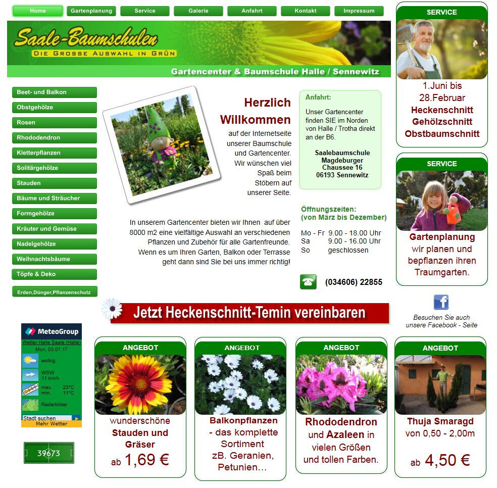 Bilder Saalebaumschule