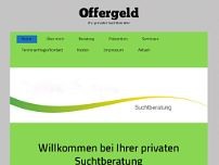 Suchtberatung Offergeld website screenshot