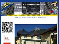 Berger SUW Sonnen- u. Wetterschutztechnik GmbH website screenshot