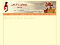 Stoff Galerie Leipzig website screenshot