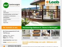 B&T Sanierungsgesellschaft mbH website screenshot