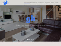 GH-Haus- u. Ferienwohnungsservice website screenshot