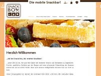 Mobile Gastronomie My Snackbox website screenshot