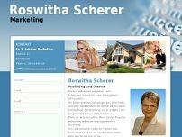 Roswitha Scherer Marketing website screenshot