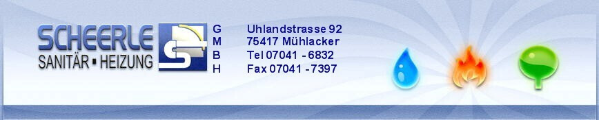 Scheerle GmbH sanitäre Anlagen und Heizungsbau Logo
