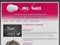 DTP-Service Mit linkS website screenshot