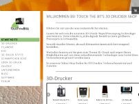 Touch the Bits 3D-Druck Tobias Theis website screenshot