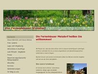 Ferienhäuser Meisdorf website screenshot