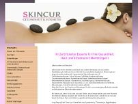 Skincur website screenshot