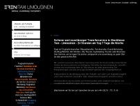 Taxi und Limousinenservice München website screenshot