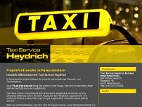 Taxi Service Heydrich Andreas website screenshot