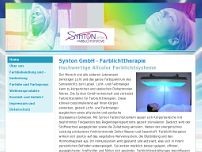 SYNTON GmbH Farblichttherapie website screenshot