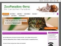 zooparadies-benz.de website screenshot