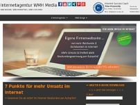 Internetagentur WMH Media website screenshot