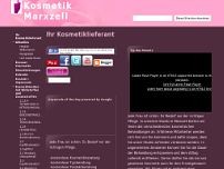 Kosmetik Marxzell Corina van Venrooy website screenshot